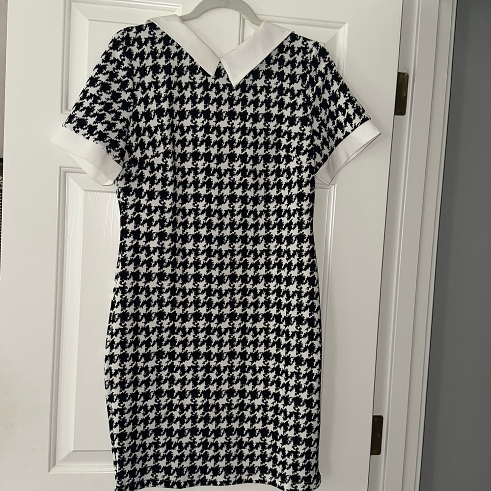 Houndstooth Work Dress